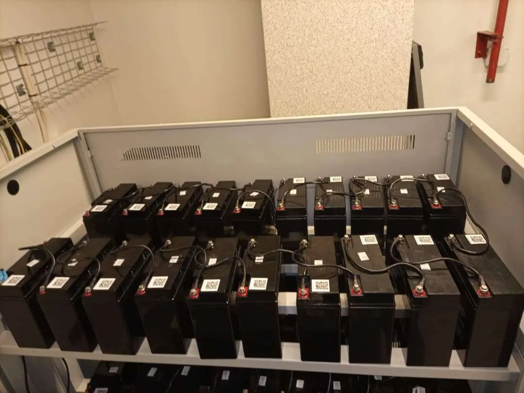 UPS battery bank installation